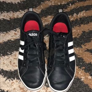 Adidas black and white sneakers